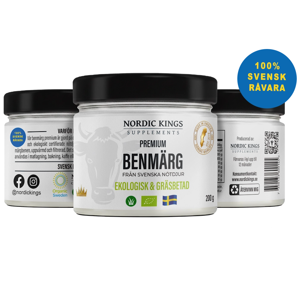100% Gräsbetad ekologisk benmärg