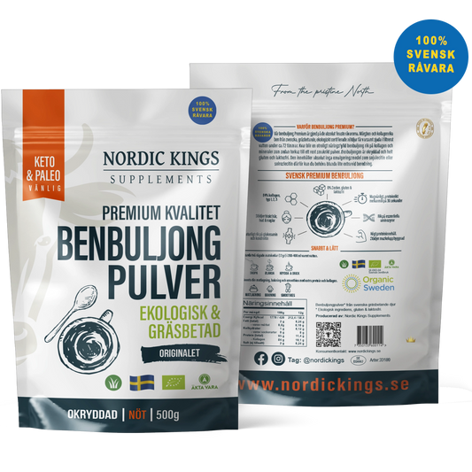 Premium benbuljongpulver Ekologisk och gräsbetad