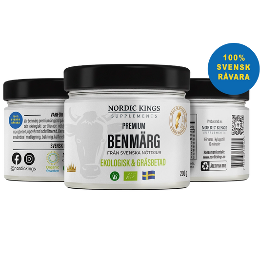 100% Gräsbetad ekologisk benmärg 